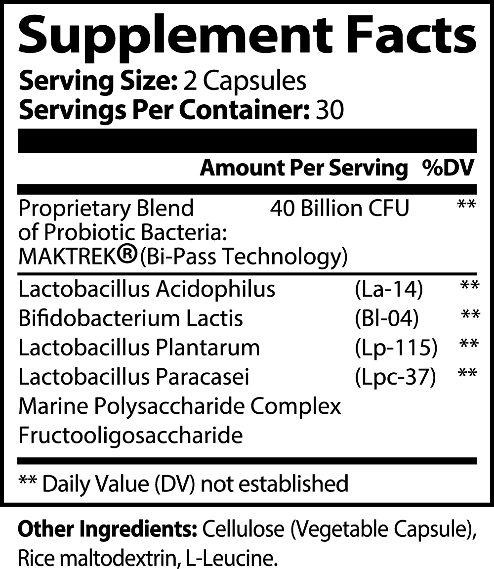 Probiotic 40 Billion with Prebiotics